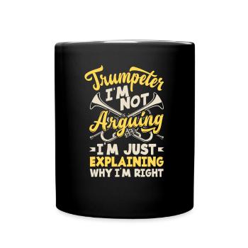 Trumpet Trumpeter Trumpet Player - Full Colour Mug - black - Front