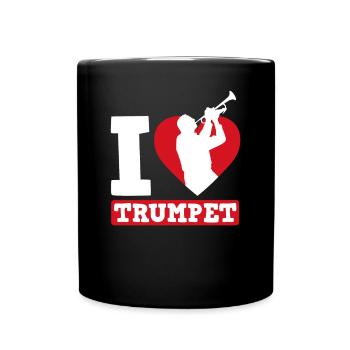 Trumpet Trumpeter Trumpet Player - Full Colour Mug - black - Front