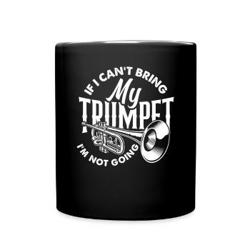 Trompette Trompettiste Trompettiste - Mug uni - noir - Devant