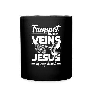 Trumpet Trumpeter Trumpet Player - Full Colour Mug - black - Front