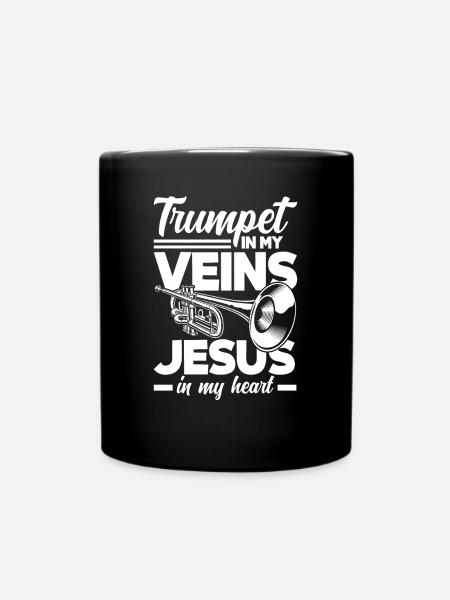 Trompete Trompeter Trompeten Spieler - Tasse einfarbig - Schwarz