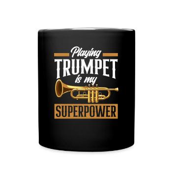 Trumpet Trumpeter Trumpet Player - Full Colour Mug - black - Front