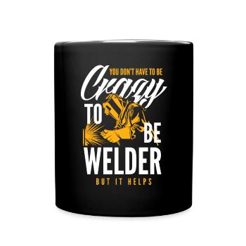 Funny Welder Gift - Full Colour Mug - black - Front