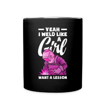 Funny Welder Gift - Full Colour Mug - black - Front