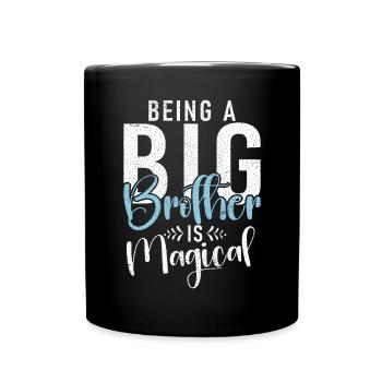 Big Brother Gift - Tasse einfarbig - Schwarz - Vorne