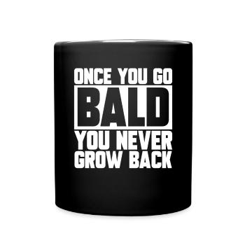 Bald Head Baldness Beard Bald Head - Full Colour Mug - black - Front