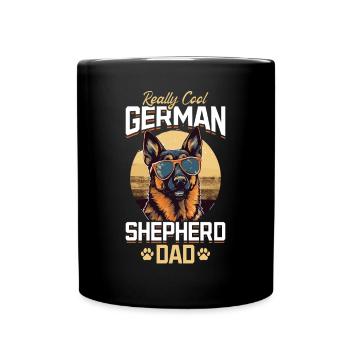 Dog Breed Really Cool German Shepherd Dad - Full Colour Mug - black - Front