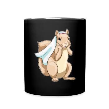 Eichhörnchen Braut Schleier Hochzeit - Tasse einfarbig - Schwarz - Vorne