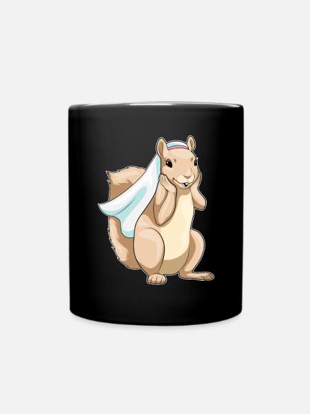Eichhörnchen Braut Schleier Hochzeit - Tasse einfarbig - Schwarz