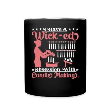 J’ai une obsession pour la fabrication de bougies. - Mug uni - noir - Devant