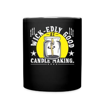 Extrêmement doué pour la fabrication de bougies. - Mug uni - noir - Devant
