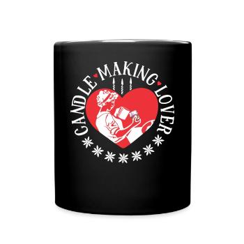 Liebhaber der Kerzenherstellung - Tasse einfarbig - Schwarz - Vorne
