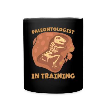Paleontologist In Training Future Paleontology - Full Colour Mug - black - Front