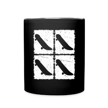 Retro Skateboarding Retro Skateboard Retro Skatebo - Tasse einfarbig - Schwarz - Vorne