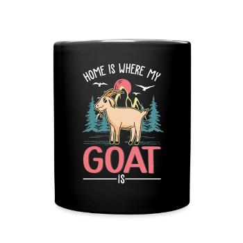 La maison est l’endroit où ma chèvre est éleveuse de chèvres - Mug uni - noir - Devant
