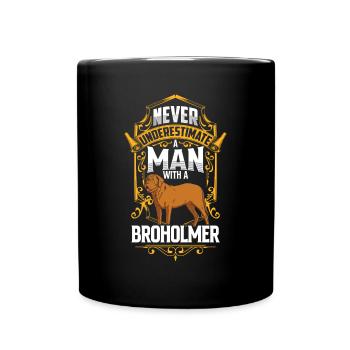 L’homme avec Broholmer sous-estime Broholmer - Mug uni - noir - Devant