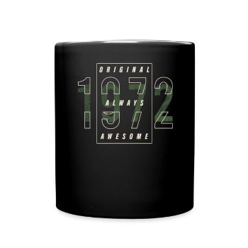 Cadeau urbain original 1972 année de naissance vintage - Mug uni - noir - Devant