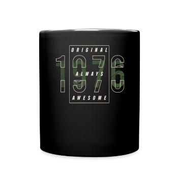 Original 1976 Geburtsjahr Urban Geschenk Jahrgang - Tasse einfarbig - Schwarz - Vorne