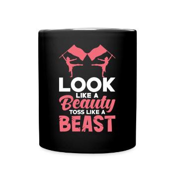 Drapeau de garde de couleur Lancer - Mug uni - noir - Devant
