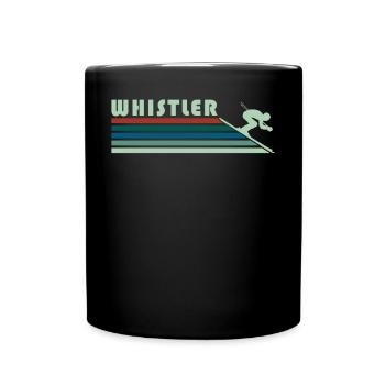 Whistler Souvenir Vacances Ski Ski Vacances d’hiver - Mug uni - noir - Devant