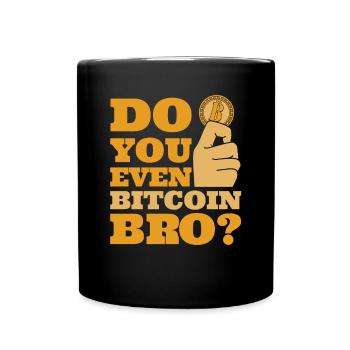 Faites-vous même Bitcoin Bro crypto crypto-monnaie - Mug uni - noir - Devant