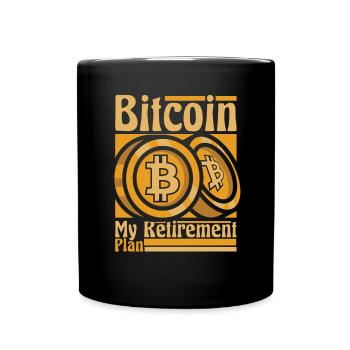 Bitcoin Mon plan de retraite Crypto Crypto-monnaie - Mug uni - noir - Devant