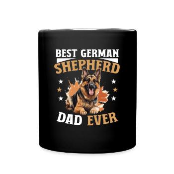 Dog Breed Pet Best German Shepherd Dad Ever - Tasse einfarbig - Schwarz - Vorne