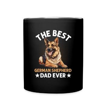 Dog Breed The Best German Shepherd Dad Ever - Full Colour Mug - black - Front