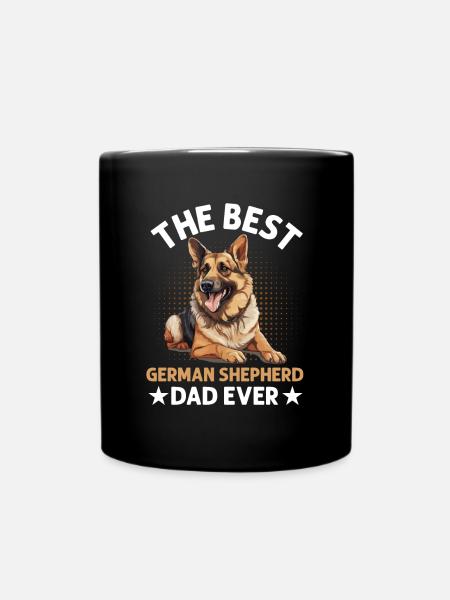 Race de chien Le meilleur papa berger allemand de tous les temps - Mug uni - noir
