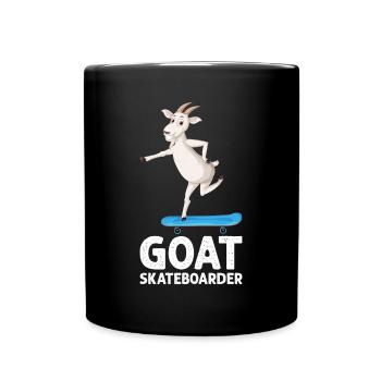 GOAT Skateboarder - Funny Skateboarding GOAT - Tasse einfarbig - Schwarz - Vorne