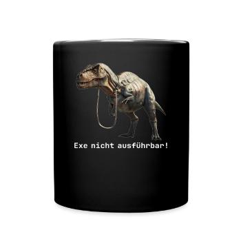 Cybersecurity IT-Sicherheit Computer Techniker - Tasse einfarbig - Schwarz - Vorne
