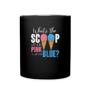 Eiscreme - Tasse einfarbig - Schwarz - Vorne