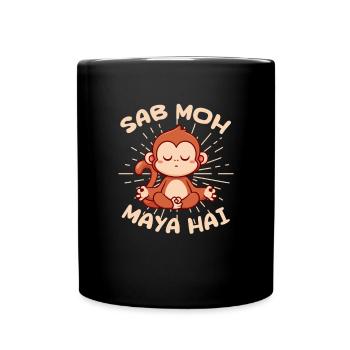 Méditation méditer Zen Yoga cadeau - Mug uni - noir - Devant