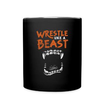 Wrestling - Tasse einfarbig - Schwarz - Vorne
