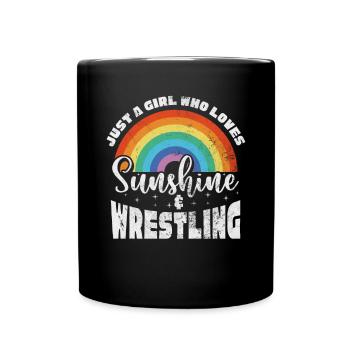 Wrestling - Tasse einfarbig - Schwarz - Vorne
