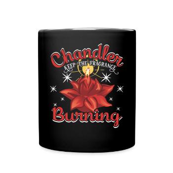 Chandler garde le parfum brûlant - Mug uni - noir - Devant
