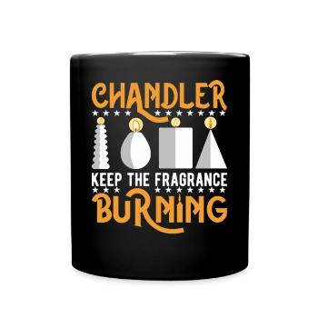 Chandler garde le parfum brûlant - Mug uni - noir - Devant