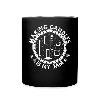 Making candles is my jam. - Full Colour Mug - black - Front