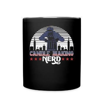 Fabrication de bougies Nerd - Mug uni - noir - Devant