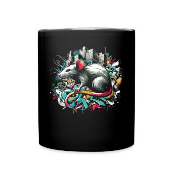 Graffiti Rat: Urban Intelligence - Full Colour Mug - black - Front
