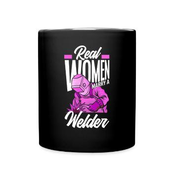 Lustiges Schweißer Geschenk - Tasse einfarbig - Schwarz - Vorne