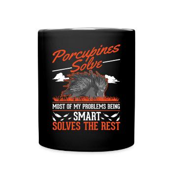 Porc-épic cadeau Porc-épic - Mug uni - noir - Devant