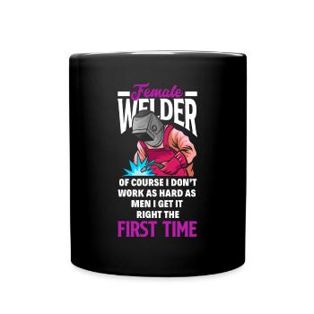 Funny Welder Gift - Full Colour Mug - black - Front