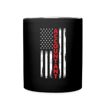 Funny Tax Advisor Accountant Gift - Full Colour Mug - black - Front