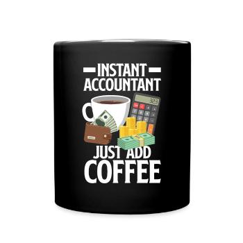 Drôle de comptable Cadeau de comptable - Mug uni - noir - Devant