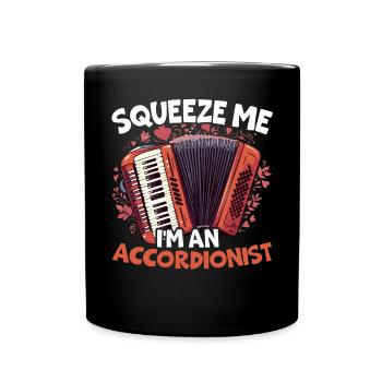 Accordion Player Musical Instrument Accordionist - Full Colour Mug - black - Front