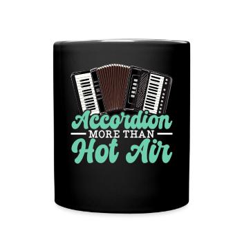 Accordéoniste Instrument de musique Accordéoniste - Mug uni - noir - Devant