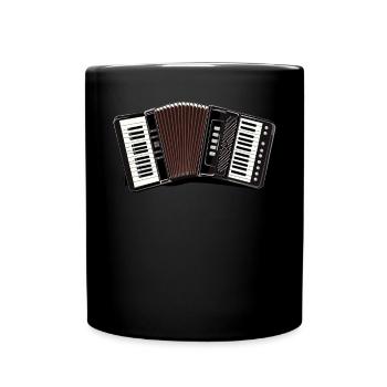 Accordéoniste Instrument de musique Accordéoniste - Mug uni - noir - Devant