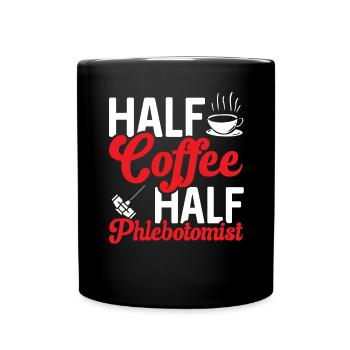 Phlebotomie Blutabnahme Blut Krankenschwester - Tasse einfarbig - Schwarz - Vorne