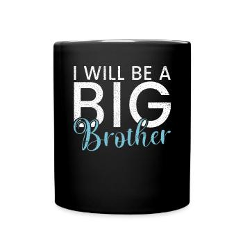 Big Brother Gift - Tasse einfarbig - Schwarz - Vorne